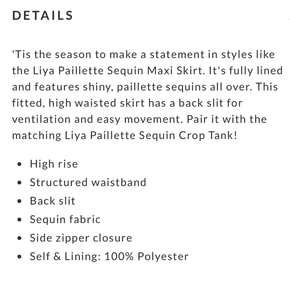 Vici Liya Paillette Sequin Maxi Skirt - Picture 8 of 9